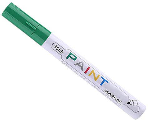 iSpchen Auto Lackstift Reparaturstift Wasserdichter Kratzerentferner Kratzer zu Entfernen Lackstift Reifenmarker Auto Anti-Kratzer Reparatur Stift für Leichte kratzer langen kratzer,Grün