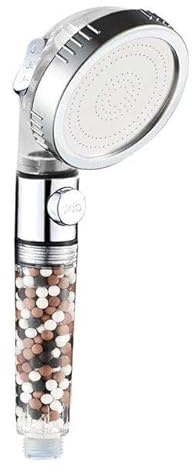 MineralStream Ionic Shower Head 2.0 | High Pressure Water Saving Showerhead with Filter Beads | Eco Water Spa Shower Heads for Hair & Skin Health for Non-Electric Showers Only
