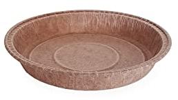 Ecopack stampi rotondi carta monouso per crostatina, tortine e quiche in carta antiaderente, adatti al forno max a 220°C, misure cm 11x2, 50 pezzi