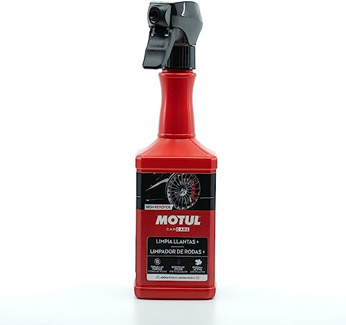 Motul, Felgenreiniger, Reinigungsmittel für die Autoreinigung, ideal für Aluminium, Metall, Lack und Chrom, löst Schmutz, Fett und Öl von Felgen und hinterlässt eine Schutzschicht, 0,5 l