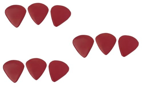 TOYANDONA 9 Stk E-gitarren-zubehör Gravierte Gitarrenplektren Ukulelenpickel Mandoline Plektren Weihnachten Plektren Für E-gitarren Gitarren-plektrum Zelluloid Einstellen Bass Rot