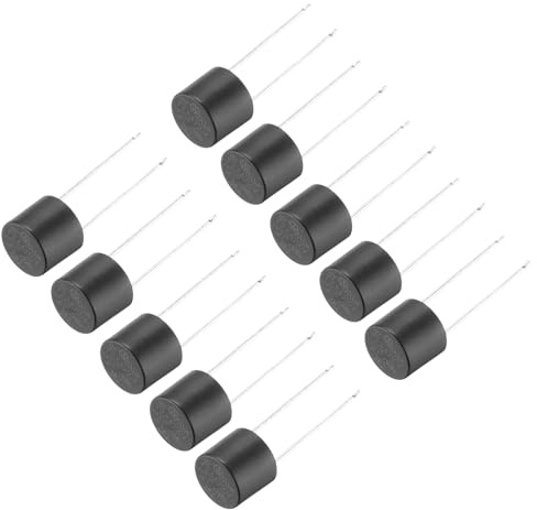 QUARKZMAN 20Pcs Fusible Micro Lento de Golpe Redondo Montado en DIP Cilíndrico para Reparación de PCB de Partes Electrónicas LCD, T2.5A 2.5A 250V, Negro