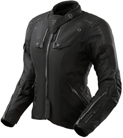 REBELHORN Hiker IV Lady Motorradjacke Damen | Textil | Ellbogen und Schulterprotektoren Stufe 2 | Herausnehmbares In&Out Membran | 2 Belüftungspaneele | 4 Belüftungskanäle | Größen bis 5XL