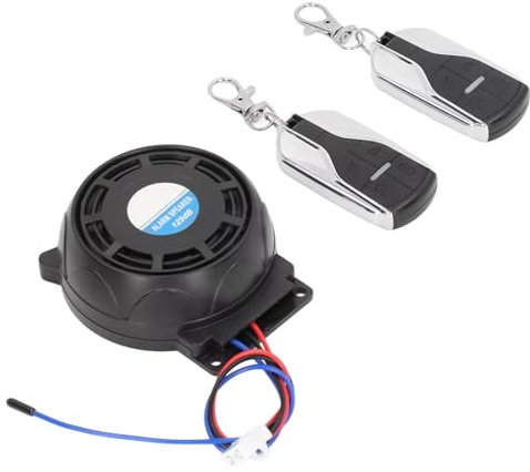 Anti Theft Motorcycle Security System Alarm, Security Vibration Motion Sensor Alarm with 2Pcs Remote