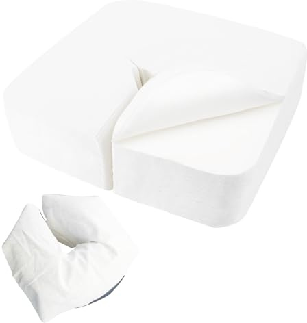 YAYODS 500 Stück Einweg Nasenschlitztücher Massageliege - 40 x 30cm Einweg Gesichtsauflagen Zubehör aus weichem Vliesstoff - Einweg Nasenschlitz Massage Gesichtswiegenbezüge, Einweg Nasenschlitztüche