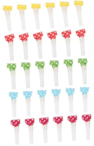PRETYZOOM 30pezzi Fischietti Forma Corno Soffiatori Sonori Per Feste Compleanno Giocattoli Sonori Per Ragazzo Ragazza Ragazza Strumenti Scoppio Per Compleanni Articoli Per Feste Compleanno