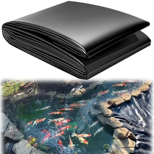 Bâche Bassin,Bâche Liner pour Bassin,Revêtement de Bassin,Bâche pour Étang,Bache pour Bassin,Étang Liner,Convient pour jardin,Piscines,Fontaines,Imperméable,Protection UV,1.2x2mx0.2mm