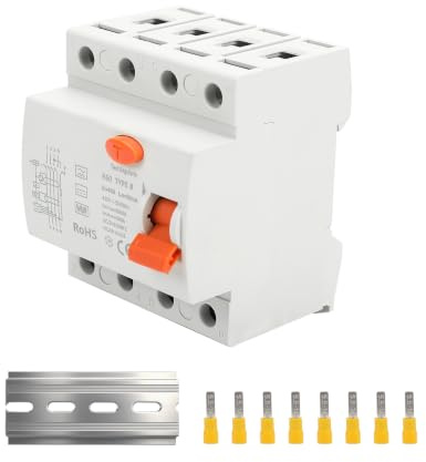 FI Stromschalter Typ B 40A 30mA 4-Pin Reststromschalter Vollstromschalter Automatische Sicherung für Wandboxen Ladestationen