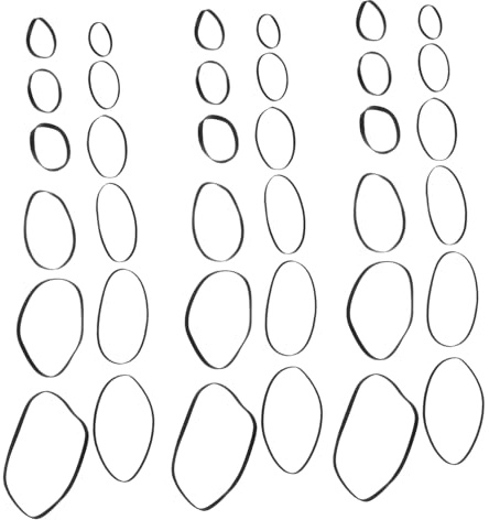 TOYANDONA 100pcs Cassette Drive Belts Replacement Rubber Belts for Cassette Recorder and Player for Repairing Old Tape Recorder Models