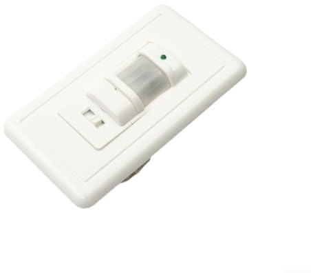 Interruptor de luz con sensor de movimiento PIR para montaje en techo, uso de un solo polo, encendido/apagado automático para garaje, balcón, pasillo de escaleras, pasillo, control de iluminación de