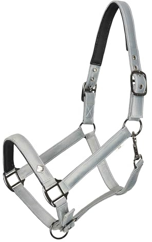 Imperial Riding Cabestro IRH Rebel – Poliéster Satinado Brillante, Base de Nailon Resistente, herrajes de Metal Negro y Detalle de Moneda de Logotipo, Elegante Cabestro Premium para establo y Sauce
