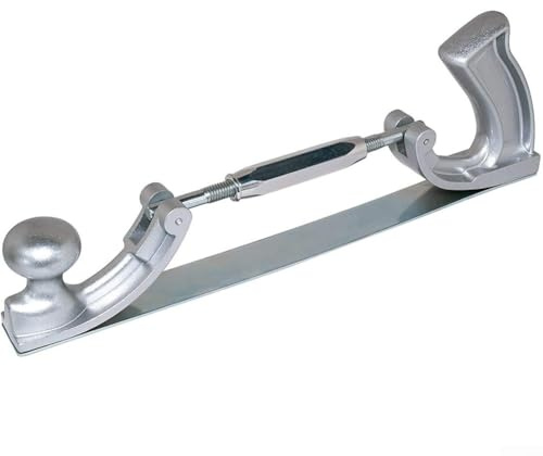 Supporto regolabile in acciaio con denti curvi per levigatrice della carrozzeria dell'auto con supporto a mezzaluna in alluminio a doppio foro (D)