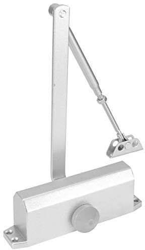 Akozon Cierrapuertas con Amortiguador Hidráulico con Ajuste de 180 Grados - Brazo Telescópico Automático para Puertas de Madera y Metal - Tope de Puerta Versátil para Uso en Interiores y Exteriores