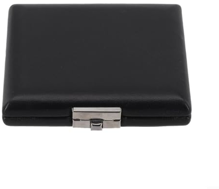 HomeVortex Holz Fagott Reed Fall für 3 Stück, Schwarz PU Leder Aufbewahrungsbox mit Belüftungslöchern, Schutzhalterung für Oboe und Fagott Rohr, Anti-Fall für