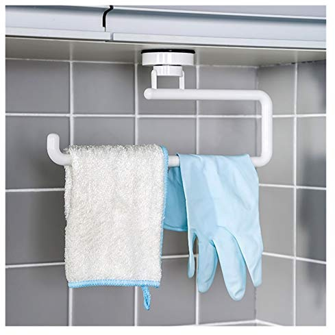 Serviettes de bain Rails - Ventouse fixes Styles ABS Rouleau Porte Torchon Holder - Radiateur étendoir - deux styles - Cuisine de stockage papier porte-papier - pivotant porte-serviettes - Porte-servi