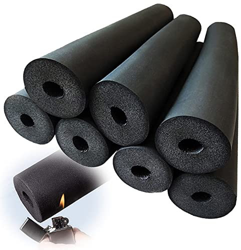 DULTAY 20/30mm Dickes RohrDämmung Flexibel Isolierung Baumwolle Wasserrohr Rohrisolierung Flammhemmend/Frostschutzmittel Schwarz Verschiedene Spezifikationen (Color : Thickness:20mm, Size : ID:110mm)