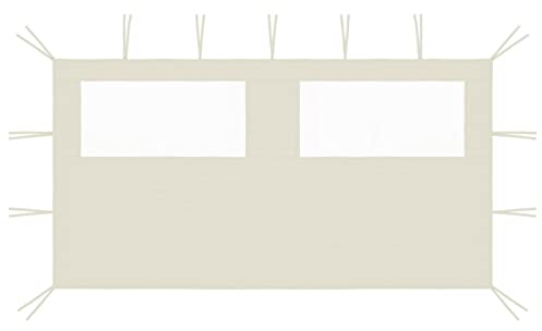 SHUJING Pavillon, 4x2 m, weiß, Polyester, Aluminium, Wasserfest, UV-Schutz, 8 m², 2.5 m hoch, Partyzelt, Pergola-Seitenwand, Outdoor-Events, Parties, Schatten