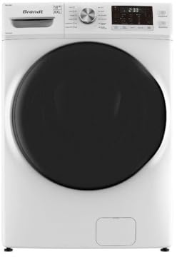 Lave-linge hublot BRANDT WFB218QW - 18 kg - Induction - L70cm - 1000 trs/min - Blanc