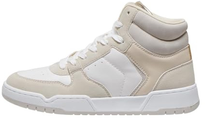 ONLY Onlswift-2 Pu High Top Noos sneakers för kvinnor, Beige, 40 EU
