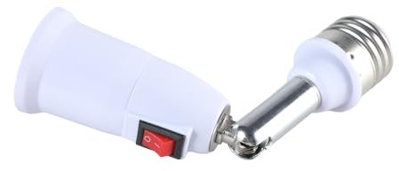 PEILINZE Estensione attacco E27 a E27 a 180 gradi flessibile adattatore per lampada a LED e fotocamera