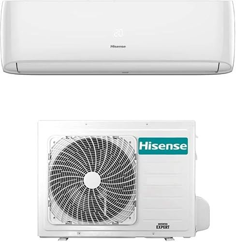 Climatizzatore WiFi Incluso Hisense Condizionatore Deumidificatore Pompa di Calore Split a Parete con Telecomando Risparmio Energetico (18000 BTU)