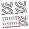 DIYEAH Educational Traffic Toys 10pcs Round Train Track Stickers DIY Railway Wall Decals Safe for Boys and Girls Play Area