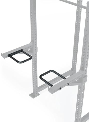 ATLETICA R8 Spotter Dip Bar, Dip Station | Einfache Montage am Spotter Arm des R8 Power Rack, Für Dips, Bauch- & Bodyweight-Übungen