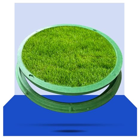 Couvercle de regard,Couvercle de réservoir de regard,plastique Couvercle de réservoir de regard,Résistant aux chutes et forte capacité portante,pour Chaussée D'allée de Cour(A50*50CM/19.7*19.7IN)