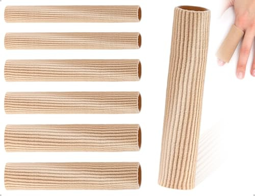 Emezddo 6 stycken tåskydd, skärbar tåstoppning, tryckskydd slangbandage, används för kuddar majs, bubblor, förhårdnader, bonuge, fingrar, hemma, utomhusaktiviteter