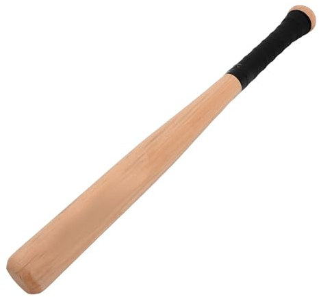 TOBBOMEY Bastone da Baseball in Legno Massello Robusto e Resistente per Allenamento Sportivo Portatile per Adulti Multiuso