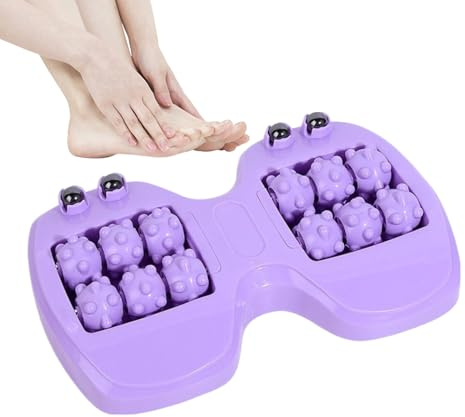 Massageur À Rouleau Pour Les Pieds - Outil Ergonomique À Double Relaxation,Rouleau De Soulagement Pour Pieds Avec Billes Magnétiques,Pour La Relaxation Lors De Vos Voyages Et De Votre Travail