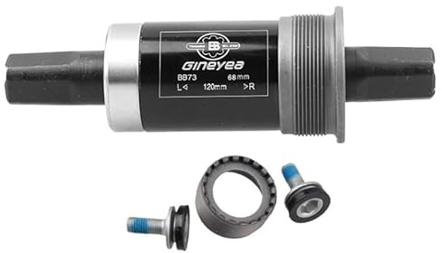 Zpengtai Movimento Centrale Perno Quadro Movimento Centrale Tipo Quadrato for Mountain Bike, Cuscinetto da 68 mm, Parti for Bicicletta(BB73-120mm)