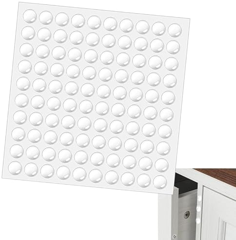 100 Stück Transparente Gummipuffer – Selbstklebend, geräuschdämpfend & universell für Türen, Möbel und Schubladen (10mm)
