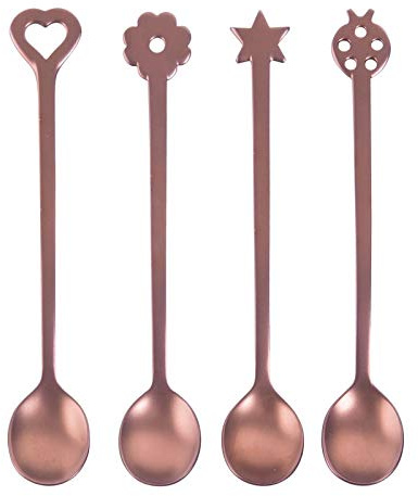 Set 4 Cucchiaini Party Portafort. Living Inox Antique Pvd Copper