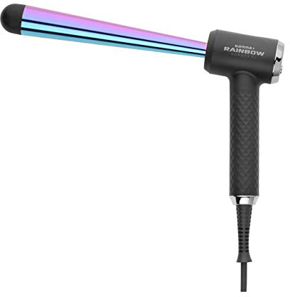 GAMMAPIU’ Ferro Arricciacapelli Professionale Korner XL Rainbow, 4 Temperature Regolabili, Onde Larghe e Strette, Effetto Mosso a Lungo, Riscaldamento Rapido, Autospegnimento dopo 60'