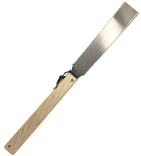HACHIEMON Japanese Ryoba Pull Saw Double Edge Portable Hand Saw 210mm (8.3 Inch) for Woodworking Compact and Smoothly
