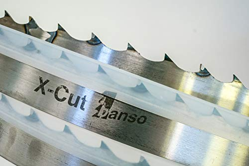 SBM X-Cut - 2 lame per sega a nastro per legno per seghe mobili, 3658 x 35 x 1,1 mm, distanza tra i denti di 22 mm
