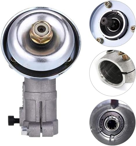 Gancon Universal Getriebekopf, 26-mm-Rundstabtrimmer, 9 Zahn Rasenmäher Winkelgetriebe,hohe Festigkeit, Starke Leitfähigkeit für Motorsense Rasentrimmer Teile Zubehör Gartenwerkzeuge