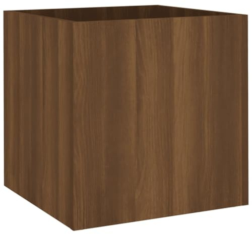 vidaXL Jardinera Roble marrón 40x40x40 cm Madera de ingeniería