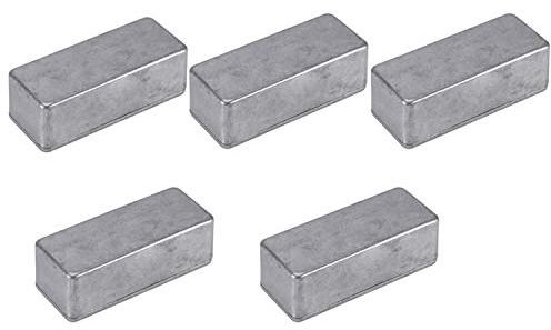 Gitarren-Effektpedal-Gehäuse aus Aluminium für DIY-Gitarrenpedal-Set, 1590 A, 5 Stück