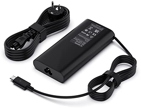130W USB C Netzteil Ladegerät für Dell XPS 15 9500 9510 9520 9575 17 9700 9710 9720 Precision 3550 3560 3570 5470 5530 5550 5560 5570 5750 5760 5770 3541 3551 3561 3571 Latitude 9410 Ladekabel Adapter