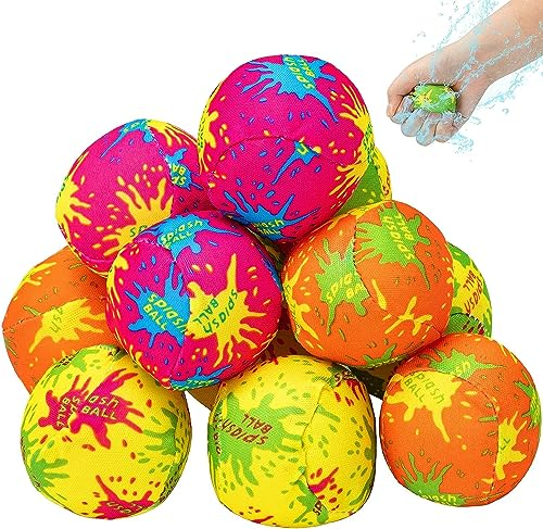 LATERN 30Pcs Water Bomb Balls, 5CM Reusable Water Absorbent Ball Mini Water Splash Balls for Outdoor Water Activities Pool Beach Party Favors Summer Water Fight Games