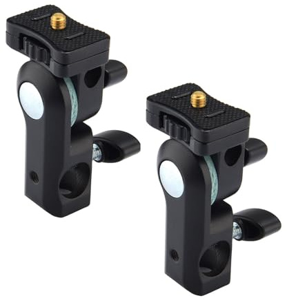 GODOX AD-E2 2-Pack Flash Holder Metal Bracket Mount with 1/4'' Screw Umbrella Holder for AD200 AD200Pro AD100Pro AD300 Pro