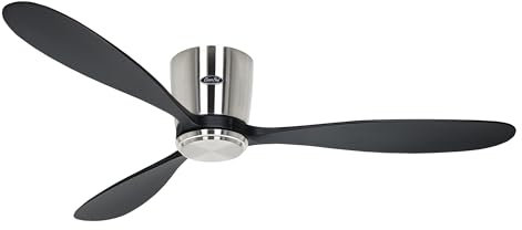CasaFan ECO PLANO WOOD 132 BN-SW WiFi Flügel Massivholz Lack schwarz Deckenventilator