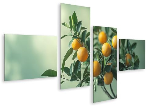 islandburner Bild auf Leinwand Orangenbaum voller reifer Früchte für Gartenliebhaber oder für die Küche Bilder Wandbilder Poster