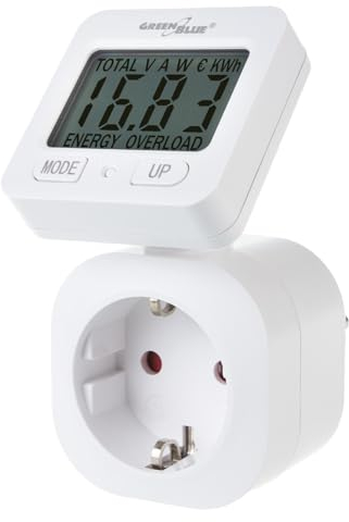 GreenBlue GB615 Compteur d'énergie wattmètre 16A max. 3680W mémoire secondaire (prise F schuko)
