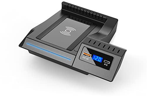 Rynplex Schnelles Telefonladegerät QI Wireless Charging 15W, for Mercedes-Benz, for GLC C-Klasse 260 200 300 2015 2016 2018 2020 2021 kabelloses Autoladegerät