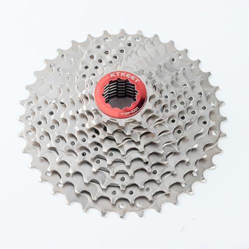 KTKEET Cassetta a 9 velocità 11-30T/32T/34T/36T/40T/42T/46T/50T/ Mountain Bike/bici da strada, pignone a 9 velocità compatibile con Shimano Ultegra xt Sunrace Sram (11-36T)