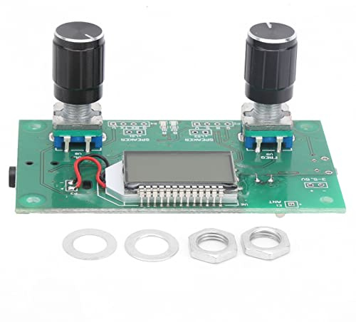 FM-Empfangsmodul, BYS459-1500 FM-Empfängermodul Digitalradio mit LCD-Digitalanzeige 50 Hz-18 kHz Audio-Broadcast-Empfänger, 75 x 45 x 30 mm