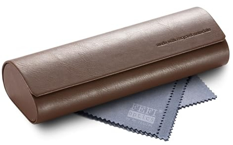 FEFI Brillenetui Hardcase – Nachhaltig & ökologisch mit recyceltem Material – Softtouch & weiches Innenfutter – Magnetverschluss – Perfekter Schutz – Inkl. Mikrofasertuch – Damen & Herren